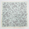 The 70*70 light-colored flower-patterned thin silk scarf for spring and summer is a high-end silk scarf that is a bestseller both in foreign trade and domestic sales Item Picture